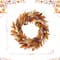 Glitzhome® 24" Fall Sorghum Wreath Includes a Black Metal Wreath Hanger